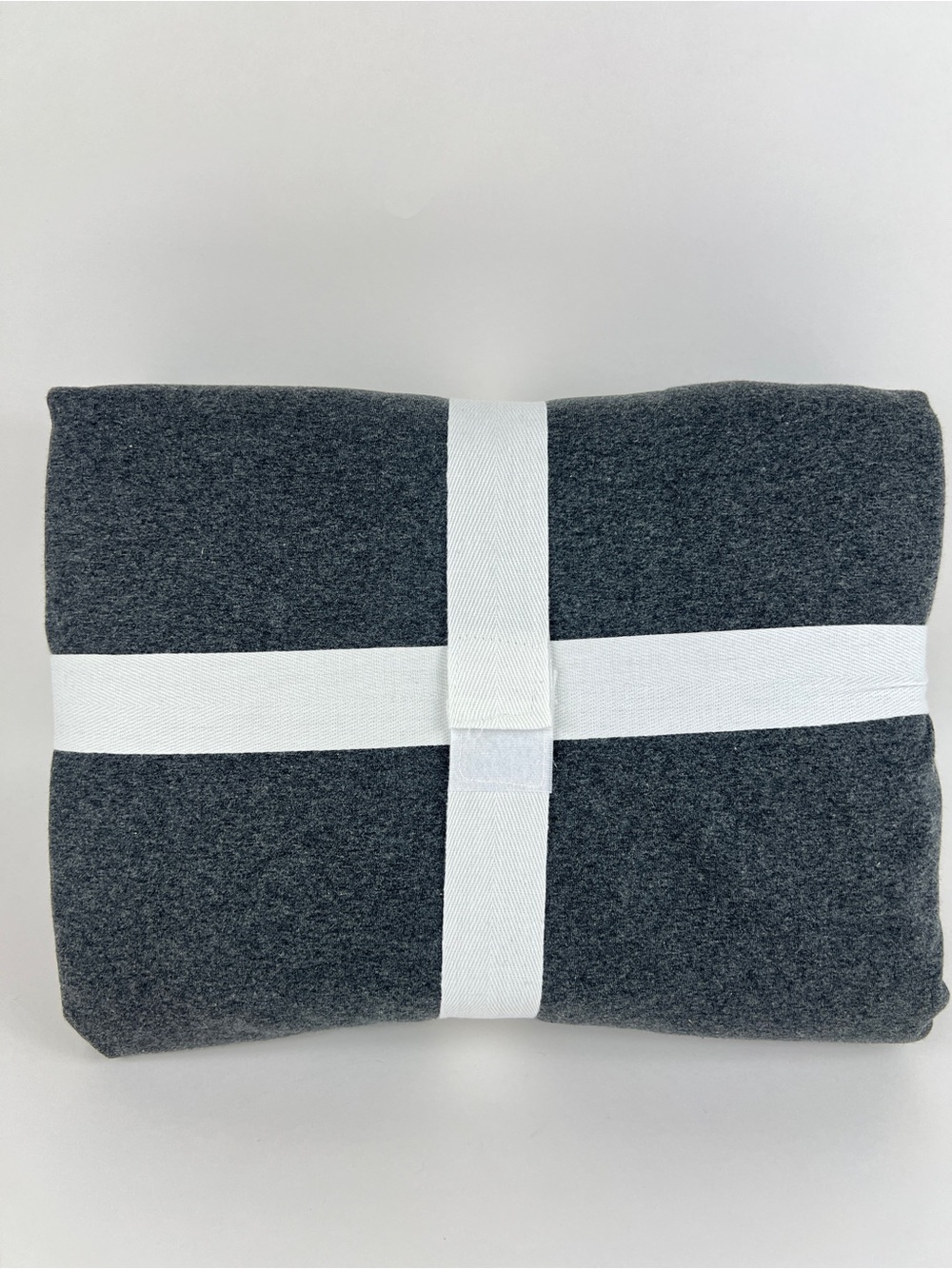 Crate & Barrel Organic Cotton Full Sheet Set Charcoal 4 Pc Set NEW with no Tags